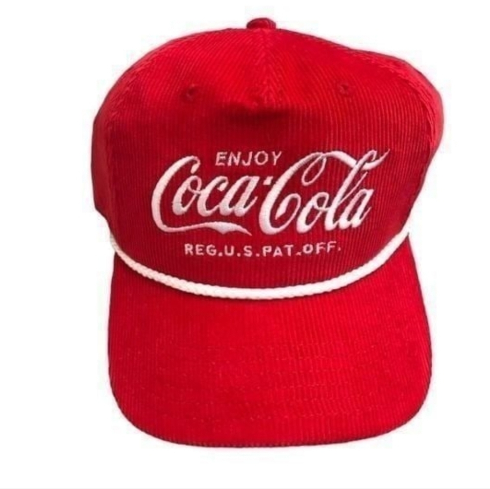NWT Unisex Coca-Cola MAD Engine Corduroy Snapback Cap - Picture 1 of 6